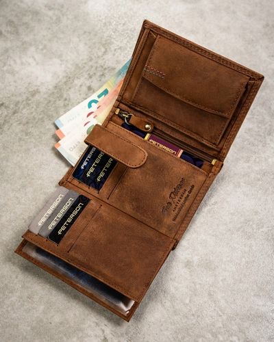 Peterson pionowy portfel męski skóra naturalna na Arena.pl