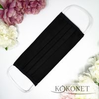 MASKA wielorazowa BAWEŁNA ATEST CIEMNA do prania