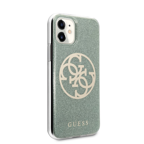 Guess Circle Glitter 4G - Etui do iPhone 11 (khaki) na Arena.pl