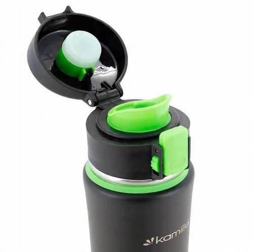 KUBEK TERMICZNY TERMOS STALOWY 100% SCZELNY pojemny bidon KAMILLE 500 ml na Arena.pl
