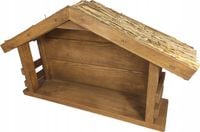 Szopka bożonarodzeniowa drewniana duża 60x31x15 stajenka dekoracja prezent