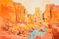 Plakat 91,5x60cm Ruiny pod Słońcem