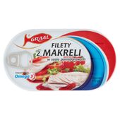 Graal Filety z makreli w sosie pomidorowym 170 g