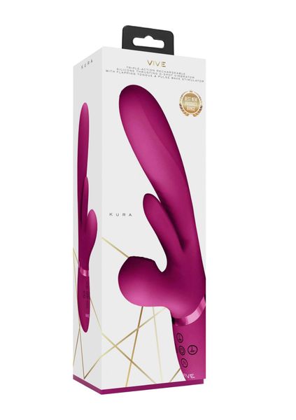 Kura - Thrusting G-Spot Vibrator with Flapping Tongue zdjęcie 2