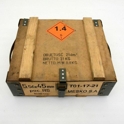 Skrzynia skrzynka drewniana po amunicji 40x35x15cm na Arena.pl