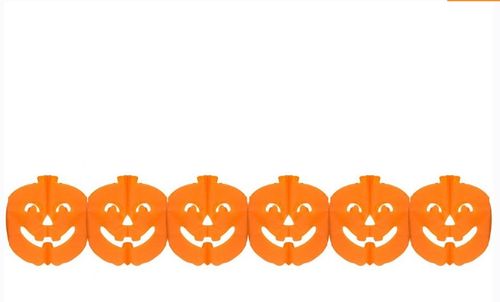 Girlanda papierowa Dynie, pomarańczowa, 18.8.5x20x300 cm na Arena.pl