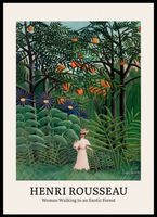 Plakat 50x70cm Design Exotic Forest, Rousseau Vintage do Salonu