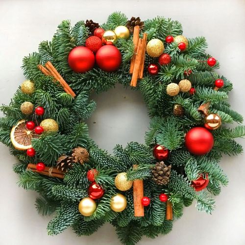 Wianek świerkowy zielony 30 cm na Arena.pl