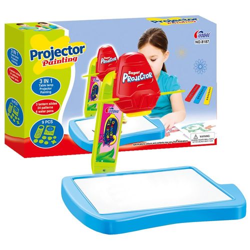 Projektor z tablicą do rysowania 24 OBRAZY + PISAKI na Arena.pl