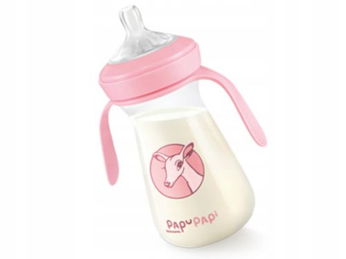 Butelka PAPU PAPI 250 ml, różowa na Arena.pl
