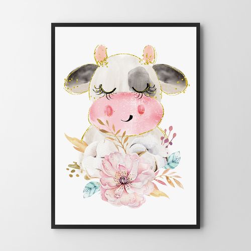 Plakat krowa, krówka plakaty do pokoju dziecka 70x100 cm na Arena.pl