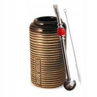 Zestaw do Yerba Mate Matero Ceramiczne DRIVE Samochodowe + Bombilla