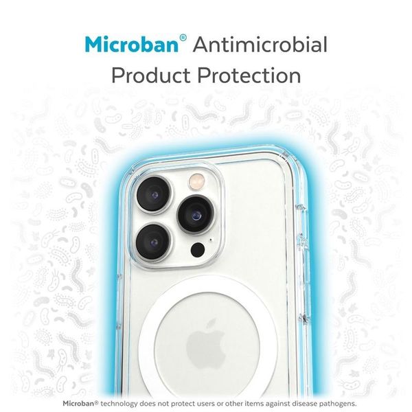 Speck Gemshell + MagSafe - Etui do iPhone 14 Pro z połowką MICROBAN (Clear) zdjęcie 2