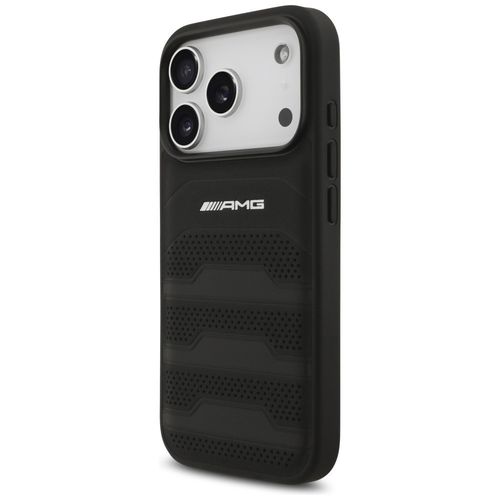 Etui AMG Leather Debossed Lines Logo do iPhone 17 Pro czarny na Arena.pl