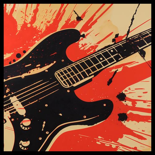 Plakat 60x60cm Gitara Elektryczna na Arena.pl