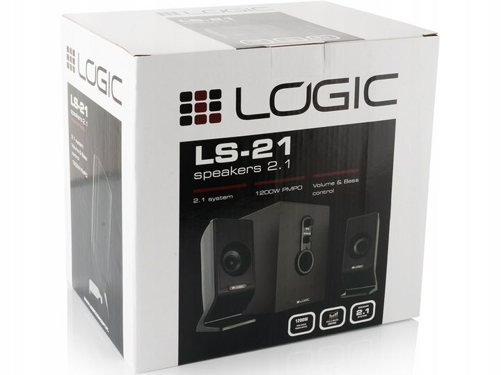 GŁOŚNIKI KOMPUTEROWE PC W SYSTEMIE 2.1 DWA GŁOŚNIKI + SUBWOOFER LOGIC LS-21 zdjęcie 5