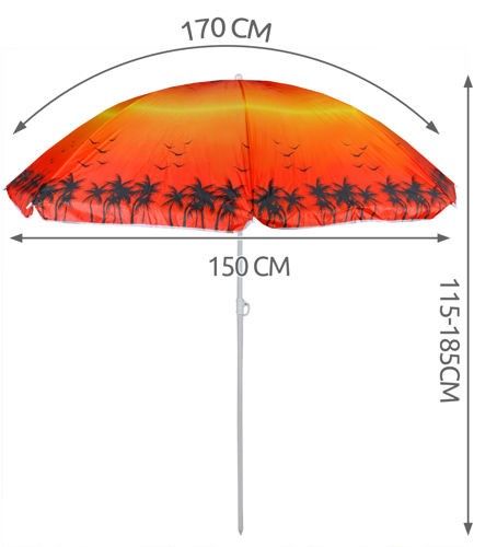 Parasol plażowy 170cm na Arena.pl