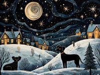 Plakat 80x60cm Nocny Psi Patrol