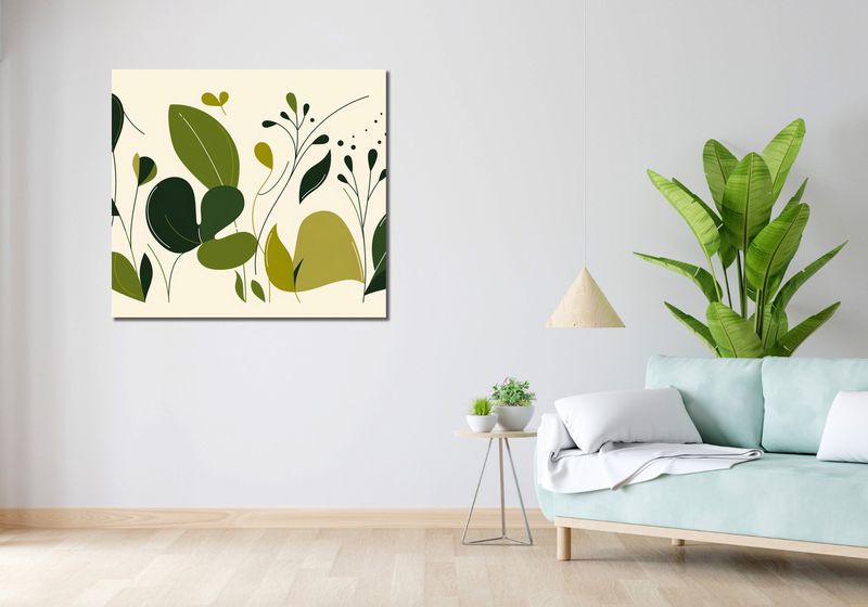 Obraz 100x90cm Świeżość Liści zdjęcie 2
