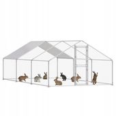 Klatka stalowa mocna 3x4x2m wybieg dla kur woliera z siatką na woliery