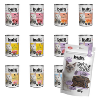 BULTI mokra karma dla psa Mix Smaków 12x400g + Jerky Jagnięcina