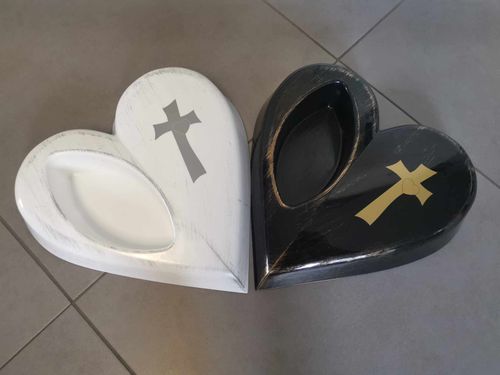 Stroik na grób cmentarz Kompozycja nagrobna funeralna SERCE Krzyż na Arena.pl