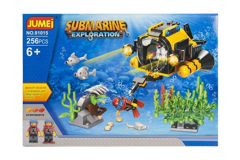 Klocki Jumei PODWODNA WYPRAWA 256 elementów, 38 x 26 cm zdjęcie 1
