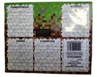 plan lekcji samoprzylepny minecraft 3szt a"50 8286