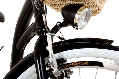 Damski Rower miejski Goetze 28 Mood 7b + kosz / Czarny na Arena.pl