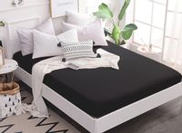 Prześcieradło jersey z gumką 180x200 czarne