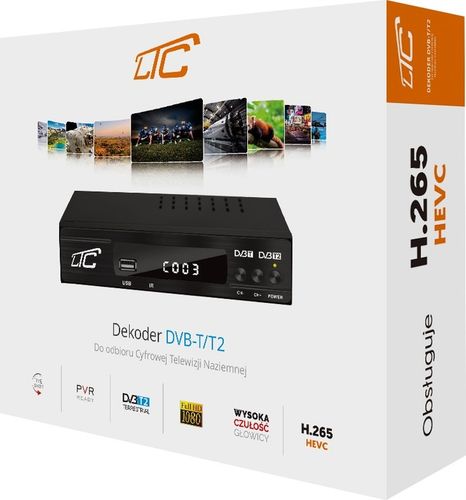 DEKODER TUNER TV NAZIEMNEJ DVB-T2 i DVB-C H.265 HEVC FULL HD USB HDMI PILOT na Arena.pl
