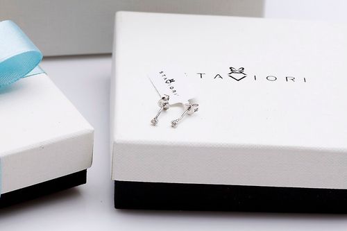 Złote kolczyki KBD0507 - Diament na Arena.pl