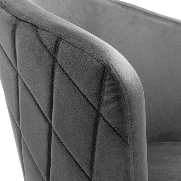 Krzesło HAMPTON VELVET grafitowe zdjęcie 7