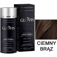 Włókna GLOVIS 28g Ciemny Brąz - Dark Brown - Profesjonalne Zagęszczanie Wł.