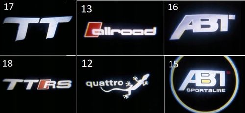 LED LOGO PROJEKTOR AUDI A1 A3 A4 A5 A6 A7 A8 Q3 Q5 Q7 R8 TT na Arena.pl