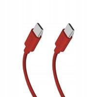 Kabel przewód w oplocie USB-C 60 W 1.5m - czerwony