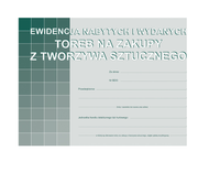 DRUK S-200-3 EWIDENCJA NABYCIA I WYDANIA TOREB NA ZAKUPY  A5