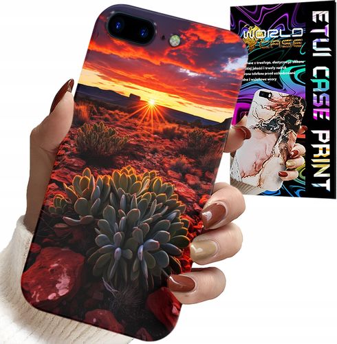 ETUI DO IPHONE ( 7 PLUS ) - MEKSYKAŃSKA PUSTYNIA WIDOKI CASE + SZKŁO na Arena.pl