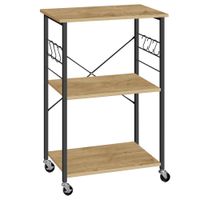 Szafka kuchenna na kółkach loft 60x40x89 cm dąb artisan