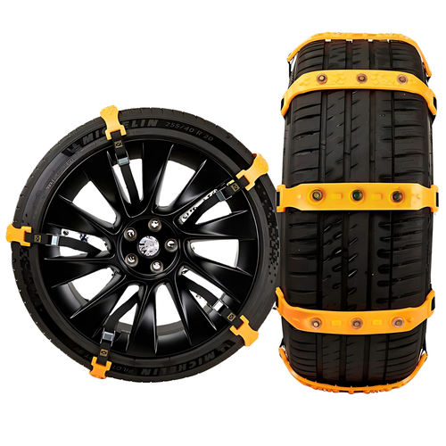 Łańcuchy Śniegowe Uniwersalne Opaski Na Koła Zimowe Antypoślizgowe Komplet na Arena.pl