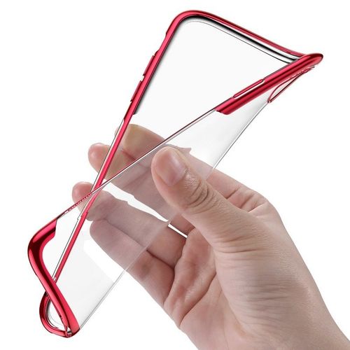 Przezroczyste Etui Baseus Shining Case Do Iphone X / Xs (Czerwone) na Arena.pl