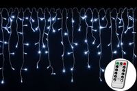 Świąteczny deszcz świetlny - 15 m, 600 LED, zimna biel