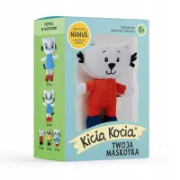 Pluszowa maskotka zabawka dla dziecka z książki Kicia Kocia Nunuś w pudełku