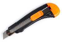 NÓŻ BUDOWLANY PLASTIKOWY WZMOCNIONY OSTRZE SEGMENTOWE 18 MM