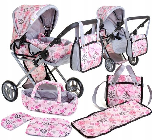 Doris WÓZEK DLA LALEK 3w1 głęboki spacerowy TORBA TOREBKA przewijak na Arena.pl