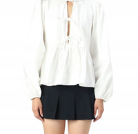 Pieces PCAMILDA TIE TOP - bright white M