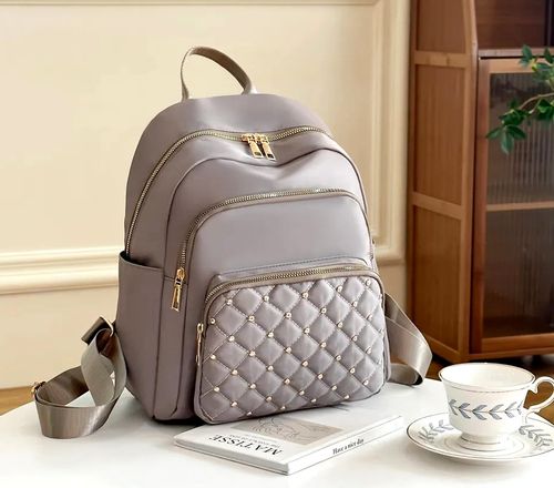 Szary Plecak Damski Elegancki | Pojemny 2w1 | Praca Szkoła na Arena.pl