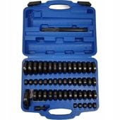 Ściągacz tulei i łożysk adaptery do prasy 18-74 mm 52 el Silver