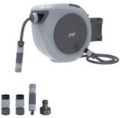 WĄŻ OGRODOWY ZWIJACZ BĘBEN NA ŚCIANĘ 15 m AUTOMATYCZNY