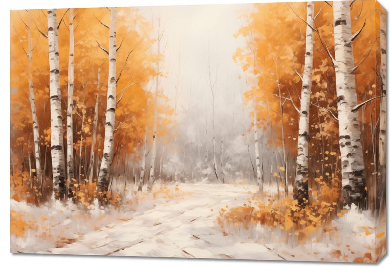 Obraz 100x70cm Jesienne Brzozy zdjęcie 1